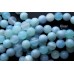 Агат полосатый голубой, шар гладкий 10 мм, набор 9 бусин
