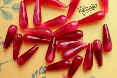 Агат тонированный, капля граненая, фуксия светлая, 1 шт Агат тонированный, капля граненая, фуксия светлая, 1 шт