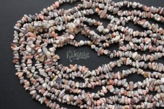 Агат бразильский розовый, крошка, набор 10 см