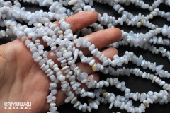 Агат голубой, крошка светлая, набор 9,5 см Агат голубой, крошка светлая, набор 9,5 см