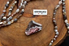 Коллекционный минерал, кружевной агат, бусина свободной формы, №К0627