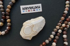 Кружевной агат, бусина свободной формы, №К0859 Кружевной агат, бусина свободной формы, №К0859