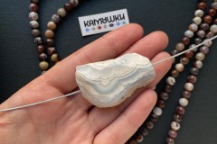 Кружевной агат, бусина свободной формы, №К0862 Кружевной агат, бусина свободной формы, №К0862