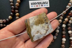 Кружевной агат, бусина свободной формы, №К0910 Кружевной агат, бусина свободной формы, №К0910