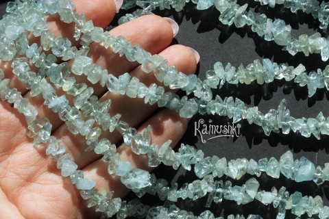 Аквамарин, крошка прозрачная, набор 10 см