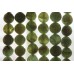 Апатит зеленый, шар гладкий 10 мм, набор 9 бусин