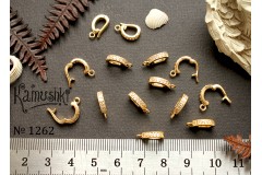 Бейл разъемный с фианитами №1262-0920, 1 шт Бейл разъемный с фианитами №1262-0920, 1 шт