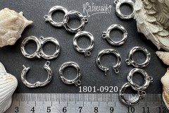 Бейл разъемный круглый, фактурный,14 мм, №1801-0920, 1 шт Бейл разъемный круглый, фактурный,14 мм, №1801-0920, 1 шт