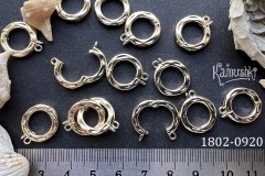 Бейл разъемный круглый, фактурный,14 мм, №1802-0920, 1 шт