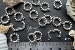 Бейл разъемный круглый витой, 15 мм, №1829-0920, 1 шт Бейл разъемный круглый витой, 15 мм, №1829-0920, 1 шт