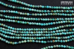 Бирюза природная, стабилизированная, шар граненый 2 мм, набор 9 см Бирюза природная, стабилизированная, шар граненый 2 мм, набор 9 см