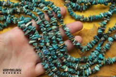 Хризоколла и бирюза, крошка, набор 9,5 см