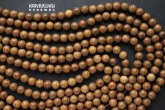 Деревянные бусины, фактурный рисунок, шар 10 мм, набор 9 бусин