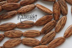 Деревянные бусины, овал, кокосовая пальма, 1 шт, 1 сорт