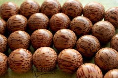 Деревянные бусины, шар 20 мм, кокосовая пальма, 1 шт