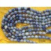 Кварц с включениями дюмортьерита (синий авантюрин), галтовка, набор 10 см