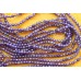 Фианит фиолетовый, шар граненый 2 мм, набор 9 см