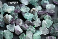 Флюорит, необработанные кусочки со смещенным отверстием, набор 9 см Флюорит, необработанные кусочки со смещенным отверстием, набор 9 см