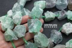 Флюорит, куски необработанные крупные, набор 4 бусины Флюорит, куски необработанные крупные, набор 4 бусины
