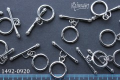 Застежка-тоггл 19 мм, №1492-0920 "круг гладкий", 1 шт Застежка-тоггл 19 мм, №1492-0920 "круг гладкий", 1 шт