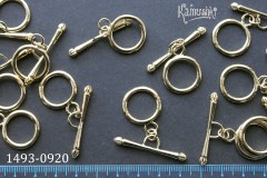 Застежка-тоггл 19 мм, №1493-0920 "круг гладкий", 1 шт Застежка-тоггл 19 мм, №1493-0920 "круг гладкий", 1 шт
