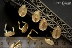 Швензы с английским замочком №1599, "капля", 12х17 мм, 1 пара Швензы с английским замочком №1599, "капля", 12х17 мм, 1 пара