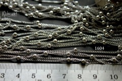Цепочка № 1604, с шариками, звено 1,4х1,8 мм, отрезок 50 см Цепочка № 1604, с шариками, звено 1,4х1,8 мм, отрезок 50 см