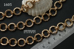 Цепочка "плоские фигурные звенья" №1605, отрезок 50 см Цепочка "плоские фигурные звенья" №1605, отрезок 50 см