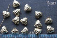 Бусина "сердце фактурное", золотистая, 11х12 мм, №1855, 1 шт Бусина "сердце фактурное", золотистая, 11х12 мм, №1855, 1 шт
