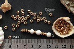 Рондель гладкий, скругленный 2,5х4,5 мм, №1988, 1 шт