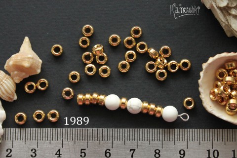 Рондель гладкий 2,7х5 мм, №1989, 1 шт