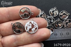 Подвеска "Земля" 16 мм №1679-0920 Подвеска "Земля" 16 мм №1679-0920