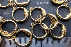 Подвеска "круг с месяцем и звездой" 15 мм, №1721-0920, 1 шт Подвеска "круг с месяцем и звездой" 15 мм, №1721-0920, 1 шт
