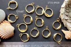 Подвеска "круг с месяцем и звездой" 15 мм, №1721-0920, 1 шт Подвеска "круг с месяцем и звездой" 15 мм, №1721-0920, 1 шт