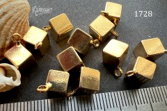 Подвеска "кубик" 6х6 мм, №1728, 1 шт. Подвеска "кубик" 6х6 мм, №1728, 1 шт.