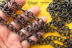 Цепь фигурная "рельефные кольца" 10 мм, отрезок 50 см, №1760-0920 Цепь фигурная "рельефные кольца" 10 мм, отрезок 50 см, №1760-0920