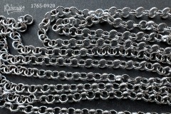 Цепь "рельефные кольца" 6 мм, отрезок 50 см, №1765-0920