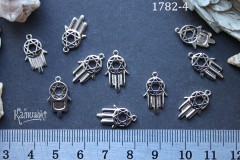 Подвеска "хамса" 10х17 мм №1782-4, 1 шт