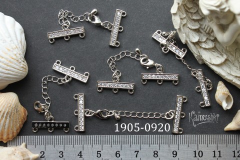 Коннектор-расширитель на 3 нити с замочком 6х20 мм, №1905-0920, 1 шт Коннектор-расширитель на 3 нити с замочком 6х20 мм, №1905-0920, 1 шт