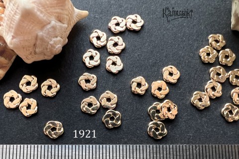 Коннектор "плоское витое кольцо", 5 мм, №1921, 1 шт Коннектор "плоское витое кольцо", 5 мм, №1921, 1 шт