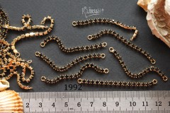 Коннектор "цепочка" со стеклом 56 мм, №1992, 1 шт