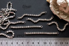 Коннектор "цепочка" со стеклом 56 мм, №1993, 1 шт Коннектор "цепочка" со стеклом 56 мм, №1993, 1 шт