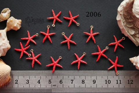 Подвеска "морская звезда" 13х15 мм №2006, 1 шт
