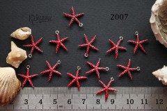 Подвеска "морская звезда" 13х15 мм №2007, 1 шт