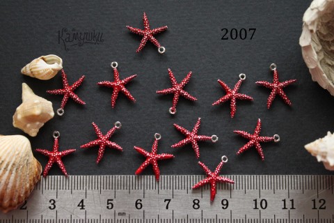 Подвеска "морская звезда" 13х15 мм №2007, 1 шт