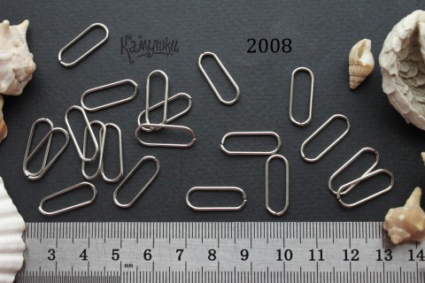 Коннектор "овал разъемный" 7х18 мм №2008, 1 шт