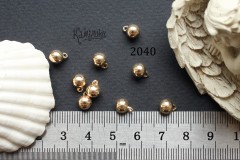 Подвеска "маленький шарик" 6х8 мм №2040, 1 шт