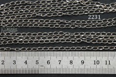 Цепочка фигурная, звено 4х5,5 мм, №2231, отрезок 50 см Цепочка фигурная, звено 4х5,5 мм, №2231, отрезок 50 см