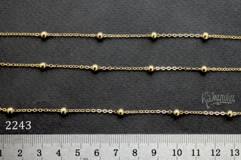 Цепочка № 2243, с шариками, звено 1,4х1,8 мм, отрезок 50 см Цепочка № 2243, с шариками, звено 1,4х1,8 мм, отрезок 50 см