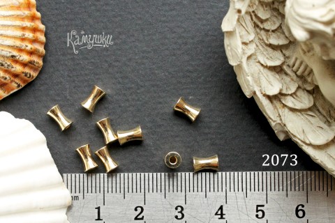 Бусина-цилиндр 4х6 мм, №2073, 1 шт